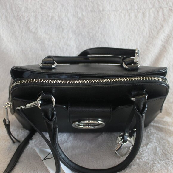 Calvin Klein Black Reese Top Handle Satchel - Picture 15 of 16